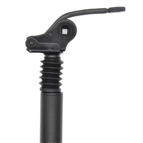 Elcykel sadelpind sæderør fjeder sæt, styr foldbart 31.8X550 (sort) Black
