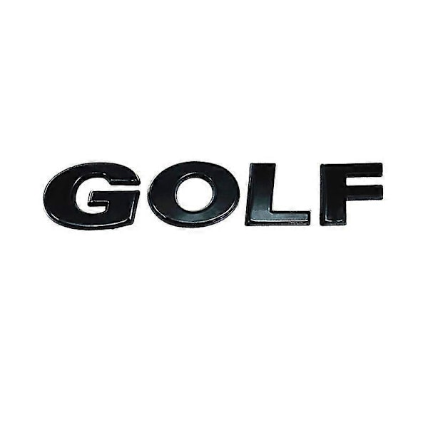 3D ABS GOLF Logo Musta Hopea Kromi Tarra Auton Muotoilu Auto Takaluukun Kirjaimet Merkintätarra tai Korin Sivulokasuojan Merkki Tunnus Silver