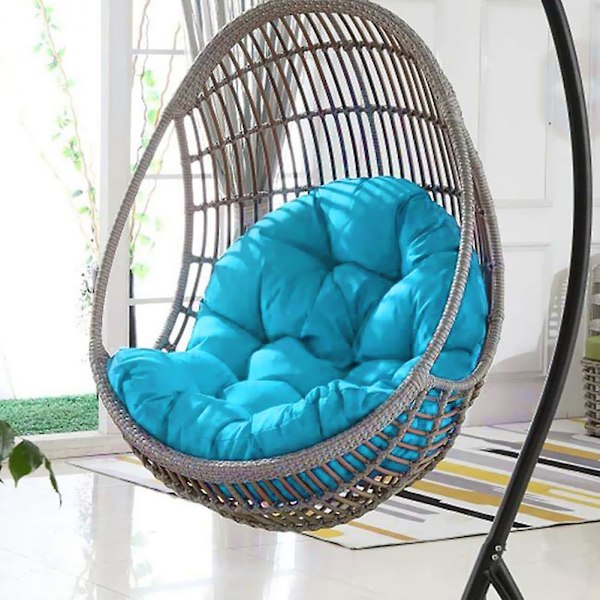 Ersättningsdyna för hängande äggstol Kompatibel med andningsbar stolsmatta Kompatibel med utomhus inomhus Ljusblå Ljusblå Light Blue Custom Size Weight