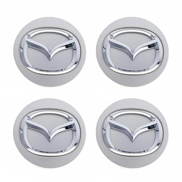 Mazda Centerkapsler / Hjulkapsler Bilemblem - 4-pakning 65 55 mm - Svart