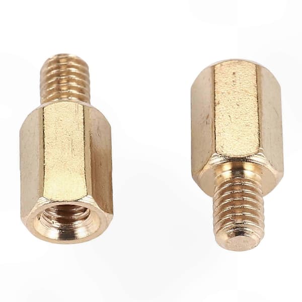 50 Stykker M3 Messing Sekskantede Afstandsstykker 7mm og 4mm til PC Bundkort PCB Afstandsstykke Sæt Gold