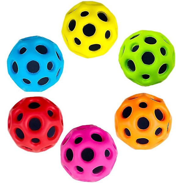 Extrem rymdboll studs boll barn rymdboll sport utomhus kasta fånga månboll grön Green 6Pcs