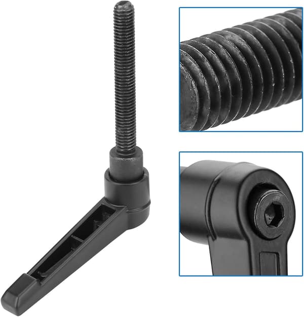 4 stk M8 Klemmespak Håndtak 50mm Rustfritt Stål Utvendig Gjenge Justerbart Håndtak Maskinknotter (50mm