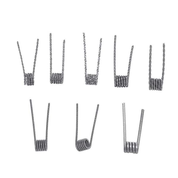 8-i-1 Clapton Coil Flat Twisted Mix Twisted Fused Clapton Coil