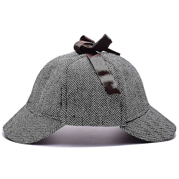 1 st Sherlock Holmes Detektiv Basker Unisex Cosplay Tillbehör (d-583-a)-r (FMY) grey