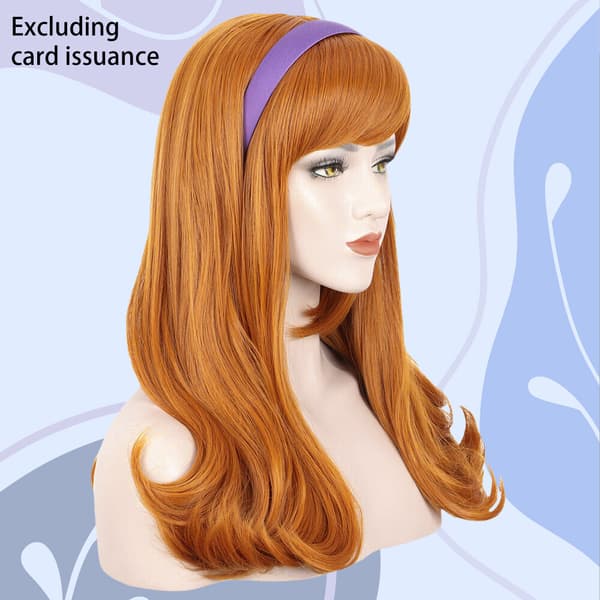 Anime Scooby-Doo Daphne Blake Violett Set Dam Cosplay Kostym Karneval Party^ L