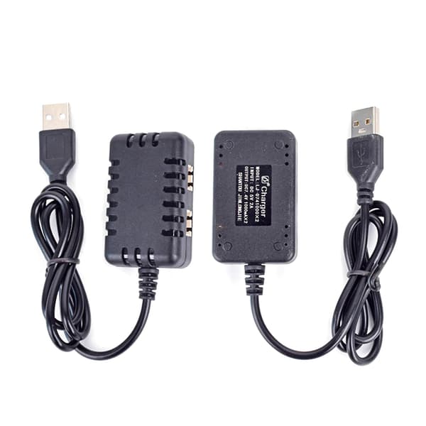 7.4V USB-ladekabel med 2 XH-3P-plugger for LiPO Li-Ion RC-leketøybatteri