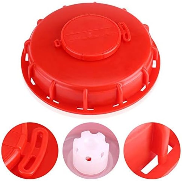 IBC Tank Cap, IBC Tote Lock Tank Cap for Liquid Water, Red Pl