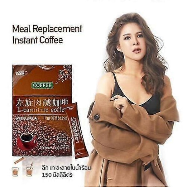 L-Carnitin Instant Kaffe Til Vægttab, Slankekaffe 3 Pakker 21 stk Sæt