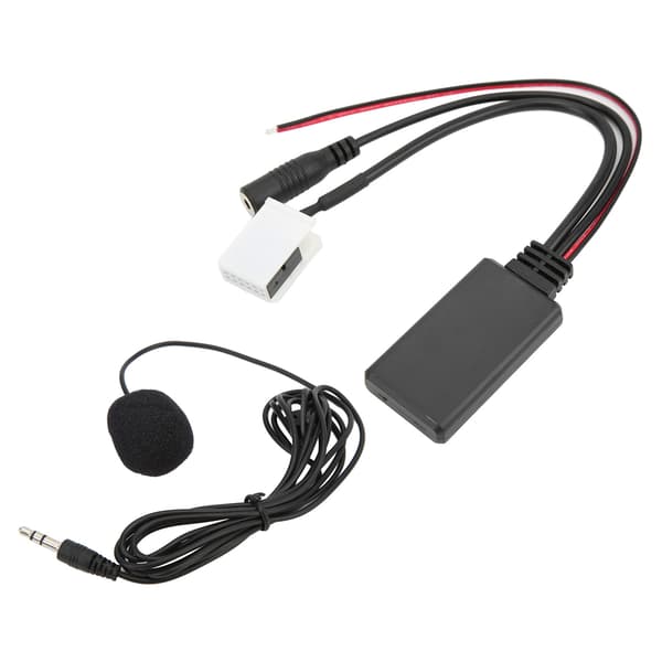 Bluetooth 5.0 AUX bilstereo lydadapter med mikrofon til RCD310 RCD510 RNS510 4x62 Black Carbon