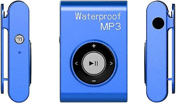Vanntett MP3-spiller, multifunksjonell klipsmusikkspiller for vannsport