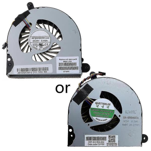 CPU-køleblæser til HP Elitebook 8560p 8570p 8560 8560b bærbar køleblæser Black