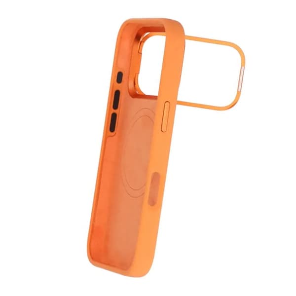 Mobilskal Silikon Magsafe og Stativ iPhone 17 Pro - Oransje