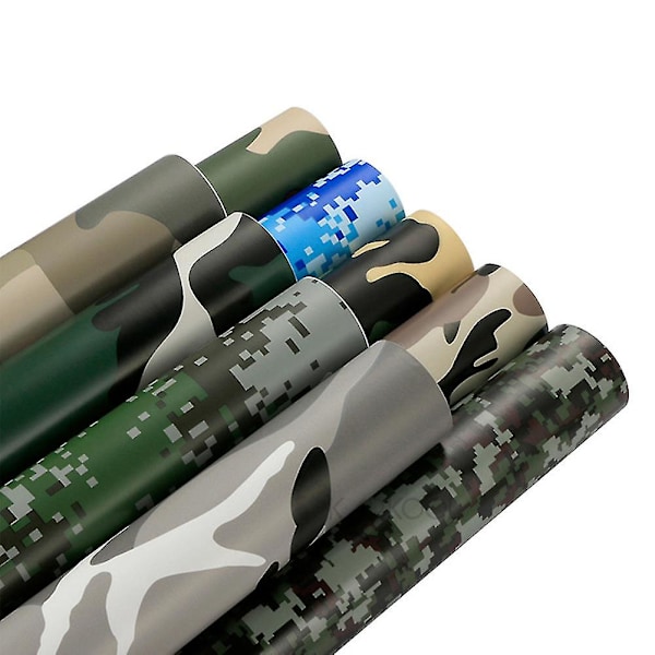 HK Camouflage Camo Vinyyliteippi Tarra Kuplaton Auton Itseliimautuva Kalvo Koristelu 100cmx30cm Tyyppi 6 Aavikko Desert 30x100cm