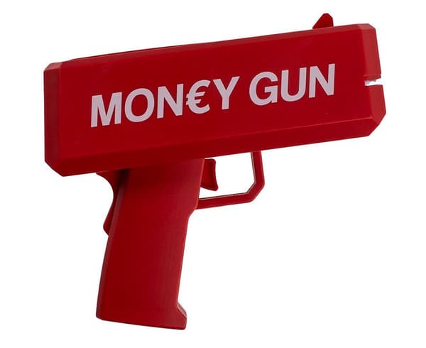 Pengepistol - Skyder pengesedler - Pistol Red red
