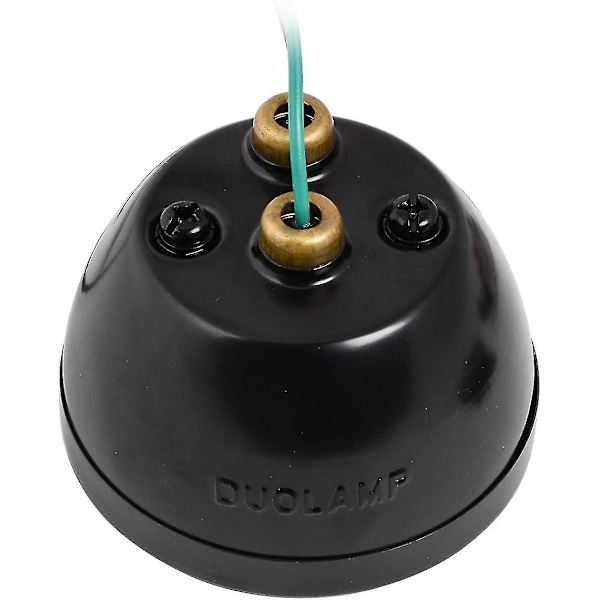 Tilbehør Ka0022 Sort 12v Duolamp Baglygte Til Ford Model A Med Amber \"stop\" Skrift På Rød Glaslinse (sort) (1 stk)