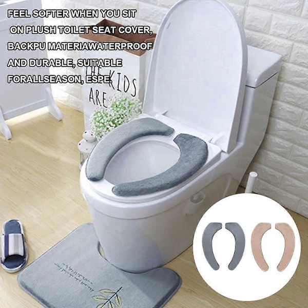 WC-istuimen suojukset, 2 paria WC-istuimen pehmuste lämpimämpi WC-istuimen pehmuste yleismallinen WC-istuimen suojuspehmuste