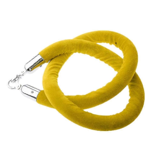 1,5 m Velour Reb Crowd Control Stander Post Kø Linje Barriere Rød Yellow