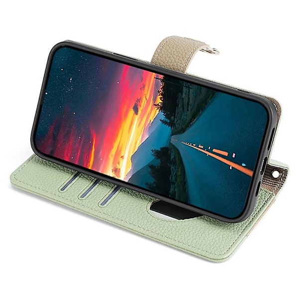 Samsung Galaxy S22+ 5G Vetoketjutasku PU-nahkainen crossbody-puhelinkotelo lompakko - Valkoinen[HK] Gr Green Style B Samsung Galaxy S22+ 5G