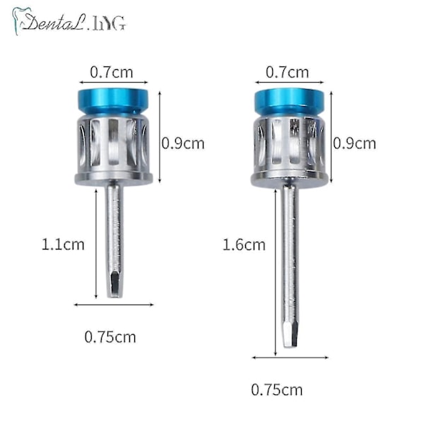 Dentala Universal Implant Momentnøkkelsett for Skrutrekkere Dentala Implant Restaureringsverktøysett 10-70ncm S 1PC HEX1.27