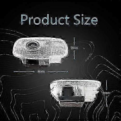 2 stk. velkomstlys projektionsdørlys til Mercedes S-klasse W221 Vito Sprinter Cls E-klasse Coupe V-klasse køretøjer