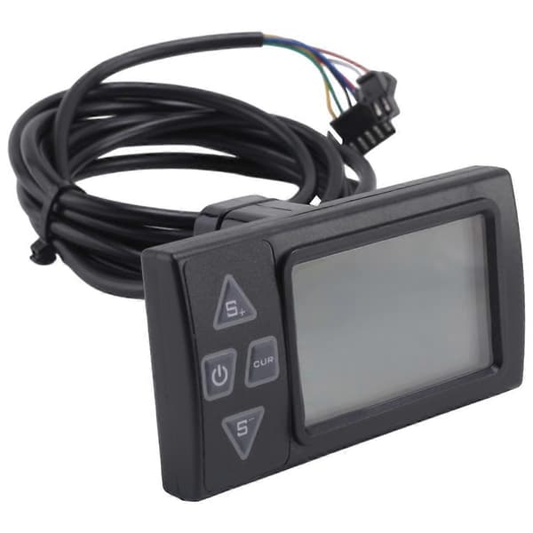 S861 LCD Ebike Display med SM-stik til elcykel BLDC-controller kontrolpanel sort 24V-36V Black