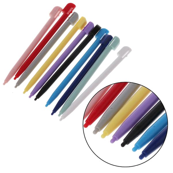 til Touch Screen Stylus Pen Plastik til NDSL 3DS XL til NDS til DS Lite DSL 10 stk Black