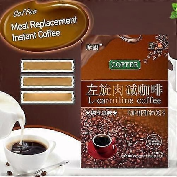 L-Karnitin Instantkaffe För Viktminskning, Bantningskaffe 3 Förpackningar 21st Set
