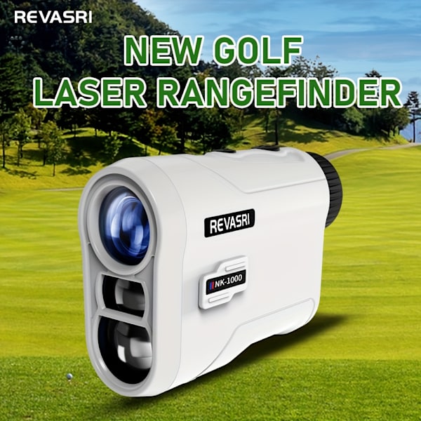 REVASRI Golfetäisyysmittari kaltevuuden ja Pin Lock -värinän kanssa - 914,4 m laseretäisyysmittari suoran linjan etäisyyden mittaus golfaajille ja aloittelijoille 1000Y Rangefinder
