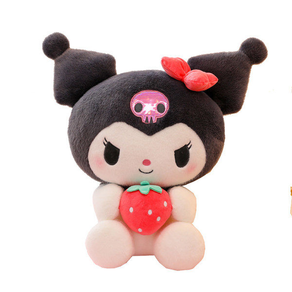 Kuromi Jordbærmelodi Dukke Plussj Leke Stor Dukke Kuromi 25CM Kuromi Kuromi 25CM