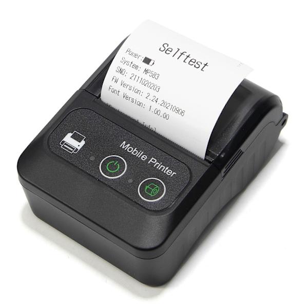 Portable Receipt Printer Wireless Bt Mini Receipt Printer Pos Mobile Printer, Esc/pos Compatible With Android IosCJY