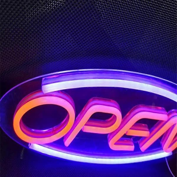 Opplyst skilt ÅPEN Neon LED Vegglampe dekorasjon