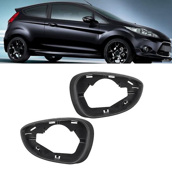 Bil Höger Sida Dörr Vind Backspegel Kåpa Ram för Ford Fiesta MK7 2009-2017 black