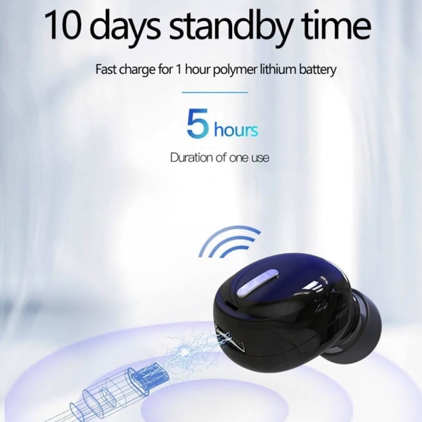 Langattomat Mini-kuulokkeet urheiluun ja pelaamiseen - Kuulokemikrofoni, handsfree, stereo iPhone, Samsung, Xiaomi