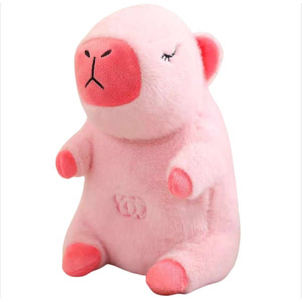 Andas Capybara lysande lugnar bebis till sömns gosedjur docka gåva andning pink