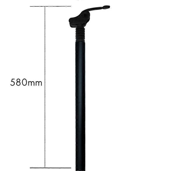 Elcykel sadelpind sæderør fjeder sæt, styr foldbart 31.8X550 (sort) Black