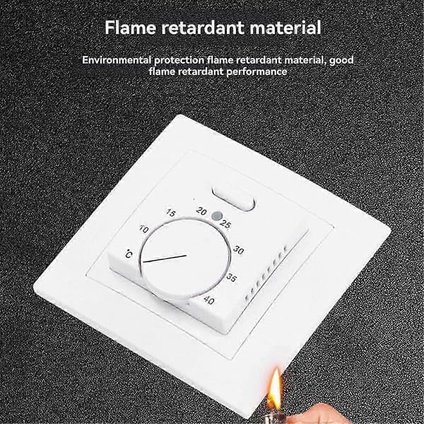 egnet for mk05 romtermostat gulvvarme 220v 16a temperaturregulator White