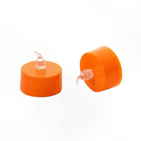 Oransje LED telys med gresskar-design for Halloween-dekorasjoner Yellow