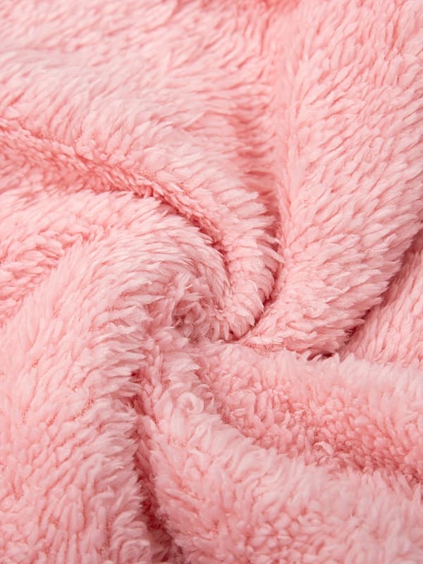 Fuzzy Hætte Pyjamas Jumpsuit, Lange Ærmer Lynlås, komfortabel language S