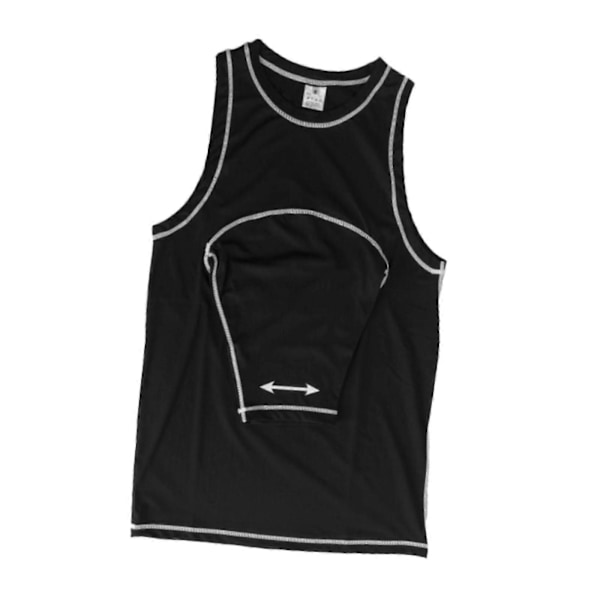 Golf Swing Trainer Väst Inomhus Golftillbehör Andningsbar Golfträningshjälp Black S