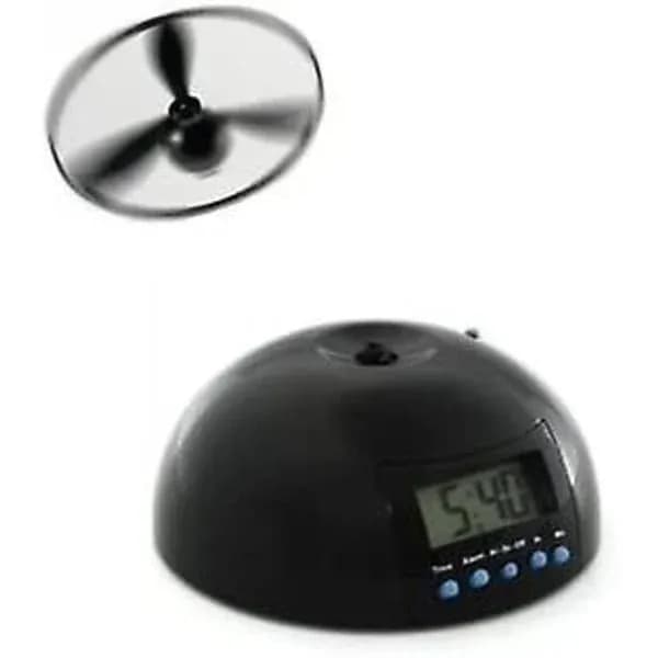 New Digital LED Alarm Clock Gadget Flying/Rolling Helicopter Hacker Propeller Clock Creative GiftCJY