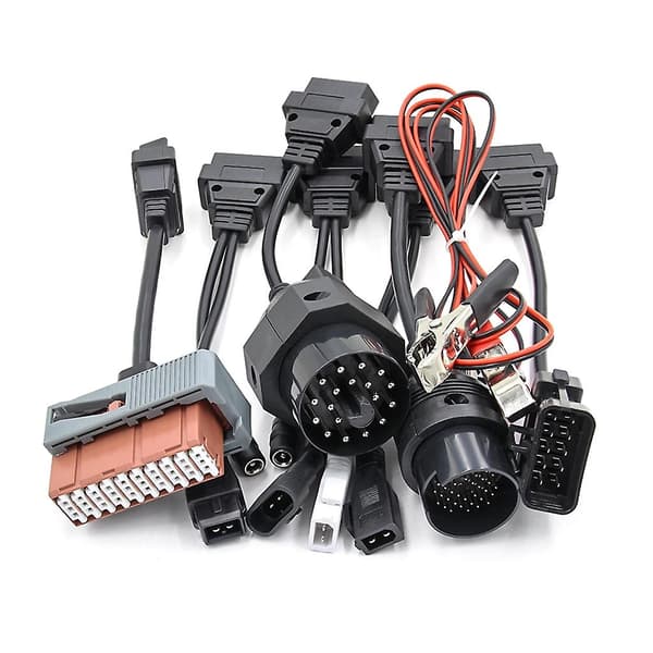 Komplett sett 8 bilkabel diagnostisk kabel OBD-omformerkabel for TCS CDP
