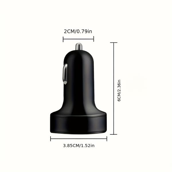 6-i-1 Billader, Hurtiglading USB-C, Dobbel PD+QC3.0, 4 porter, Display, Matt, Aluminiumslegering/ABS Black