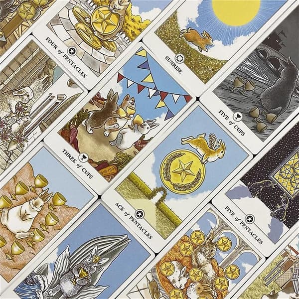 Kanin Tarotkort Sæt [Engelsk, 78 kort, PDF-Manual]