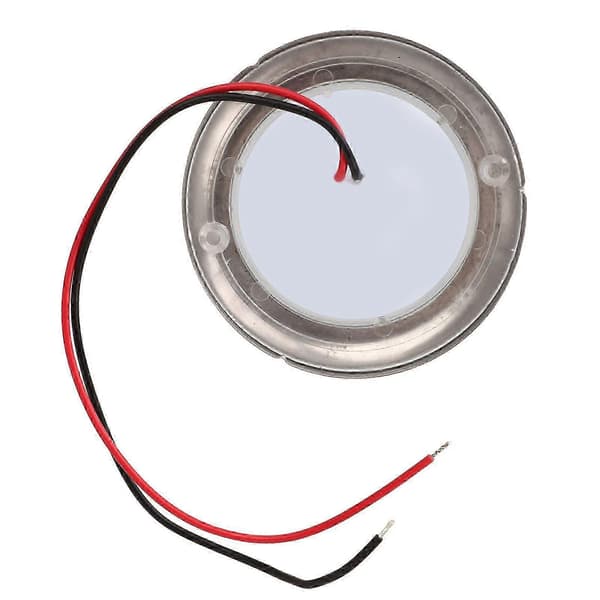 12V RV LED takkuppellys, vanntett, hvit