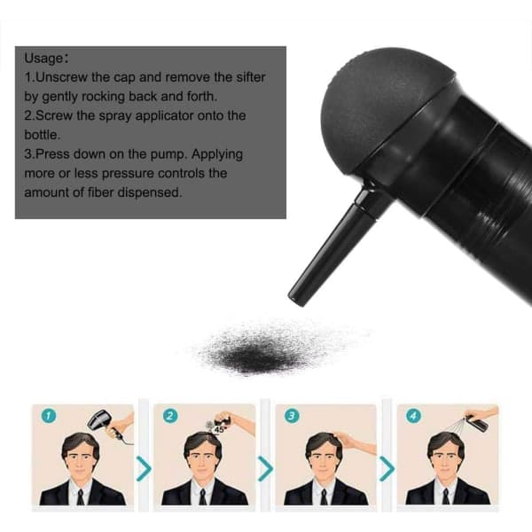 TG Hårfiber Pumpespray Applikator - Profesjonell hårfiber