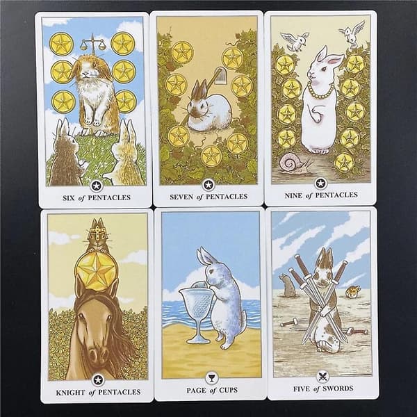 Kanin Tarotkort Sæt [Engelsk, 78 kort, PDF-Manual]