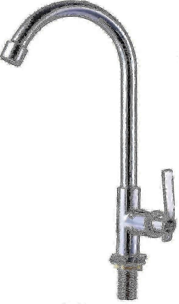 Enkeltstående koldtvandshane til vask - Rustfrit stål med høj bue design