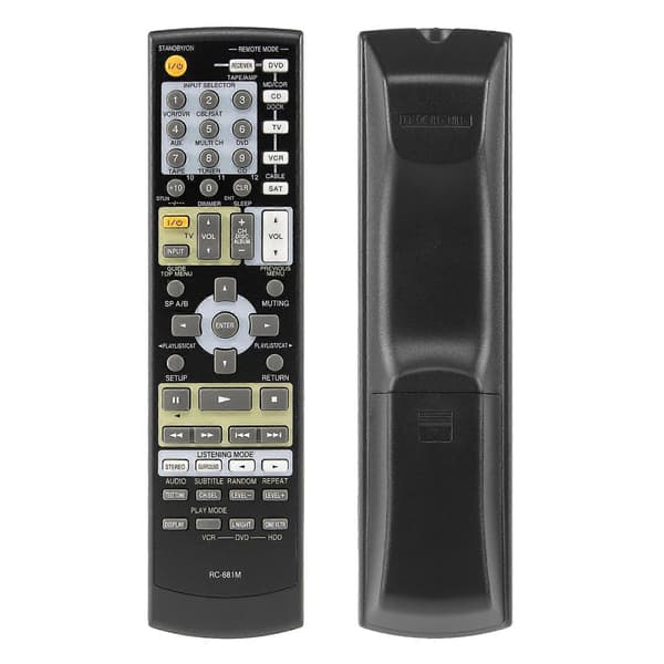 NY erstatningsfjernkontroll for Onkyo effektforsterker A/V-mottaker RC-681M