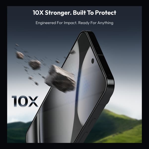 2-Pack Google Pixel 10 Pro XL Screen Protector & 2-Pack Lens Protector - Tempered Glass | [Automatic Installation] - Bubble-Free
